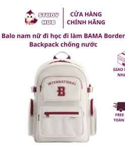 Balo nam nữ đi học đi làm BAMA Border Backpack chống nước nhiều ngăn đựng laptop 15.6 inch