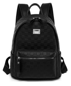 Balo Da Đi Học Size 40.37 Họa Tiết Caro Tag Hengya Chất Liệu Da PU Hàng Quảng Châu Cao Cấp7