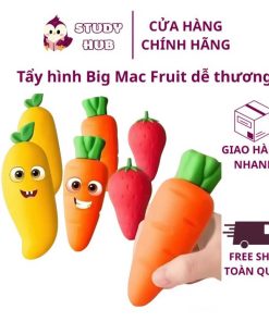 Dễ Thương Sáng Tạo Big Mac Fruit Hoạt Hình Tẩy Cho Trẻ Em Học Sinh Tiểu Học Tẩy Lớn Văn Phòng Phẩm