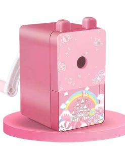 Gọt bút chì phi hành quay tay dễ thương, Đồ chuốt bút chì tự động quay tay dễ sử dụng