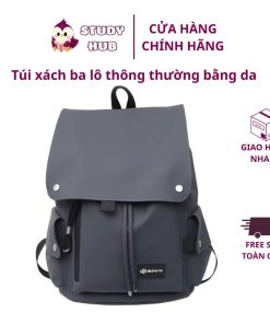 Túi xách ba lô thông thường bằng da Túi đi học thông thường