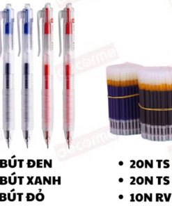 Bút Gel Basic Ngòi 0.5mm, 11cm [5 bút + 50 ngòi]
