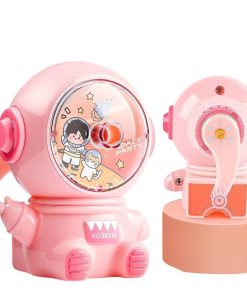 Gọt bút chì phi hành quay tay dễ thương, Đồ chuốt bút chì tự động quay tay dễ sử dụng