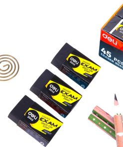 Gôm Tẩy Chì 2B / 4B Deli Màu Đen Tẩy Sạch Ít Vụn Tẩy Nhỏ Gọn - Phù Hợp Học Sinh, Sinh Viên, Văn Phòng Vẽ Thi Trắc Nghiệm