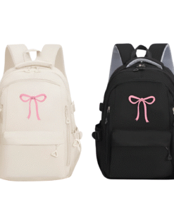 Balo đi học nam nữ Mềm Mại Đính Nơ Màu Dễ Thương Phong Cách Nhật Bản