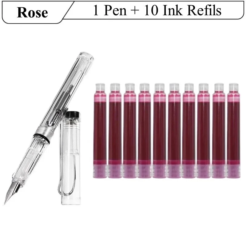 bút máy hồng động