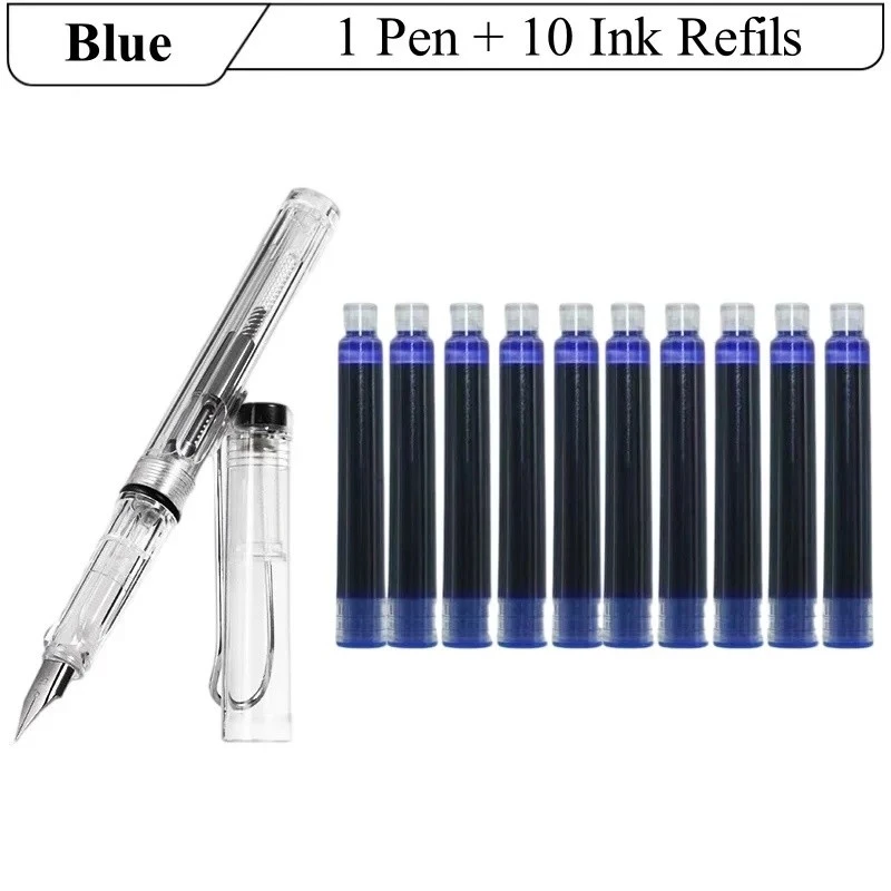 bút máy xanh dương