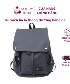 Túi xách ba lô thông thường bằng da Túi đi học thông thường