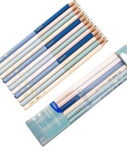 Vỉ 10/12 Bút chì gỗ 2B HB học sinh Deli chì đậm