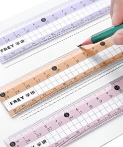 Bộ thước kẻ 7 mảnh-Công cụ đo lường chính xác cao, Thang đo đa kích thước, dành riêng cho các nhà thiết kế sinh viên