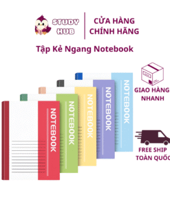 Tập Kẻ Ngang Notebook - Vở Học Sinh A5 Chất Lượng Tốt, Giấy Trắng, Đủ Số Trang Cho Mọi Nhu Cầu