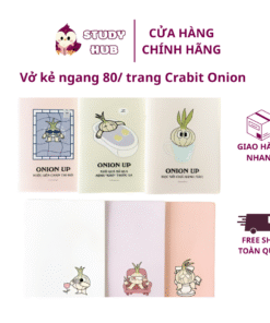 Vở kẻ ngang 80/ trang Crabit Onion học hành