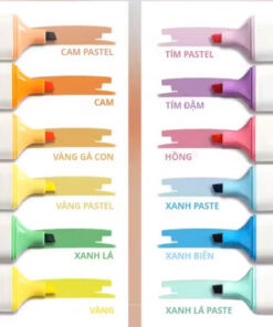 Bút highlight Deli 25 màu đánh dấu nhớ dòng dạ quang Deli màu paste/neon